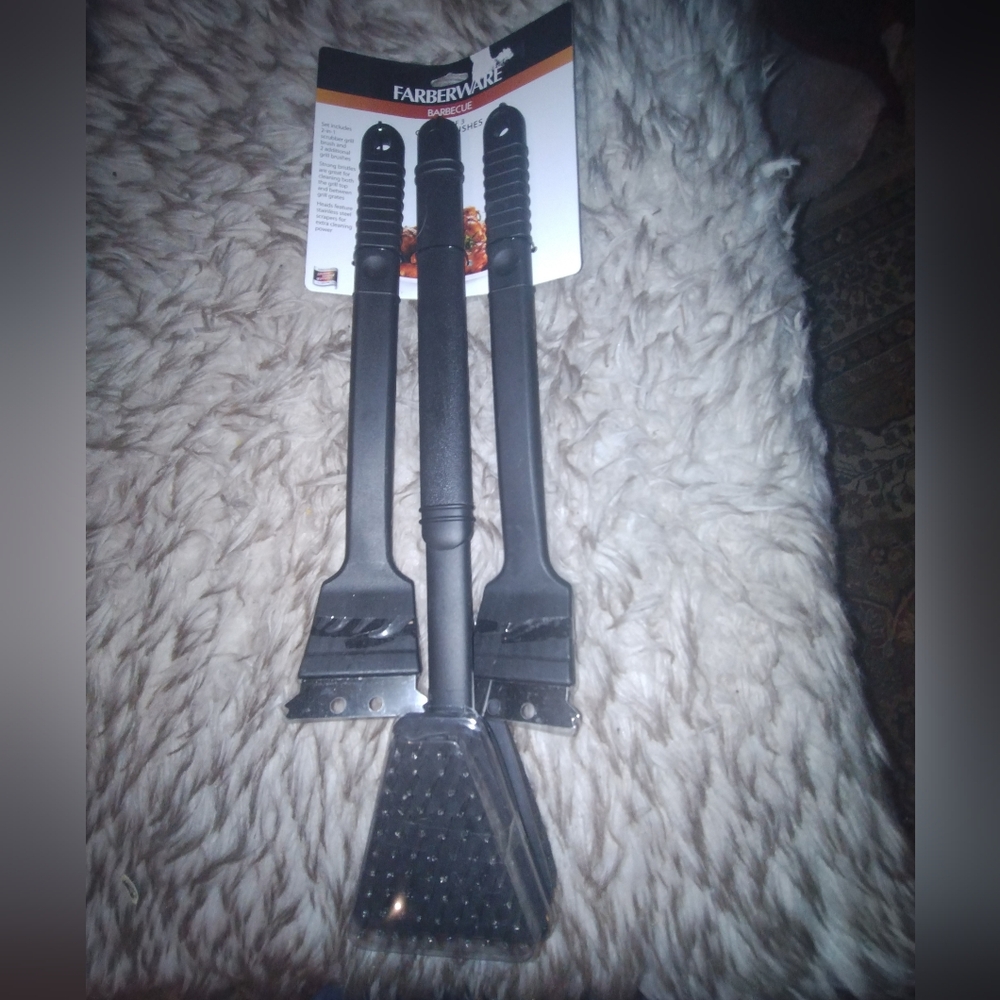Farberware BBQ Cleaning Brushes 3 Piece